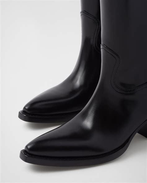 prada camperos boots|Brushed leather camperos boots .